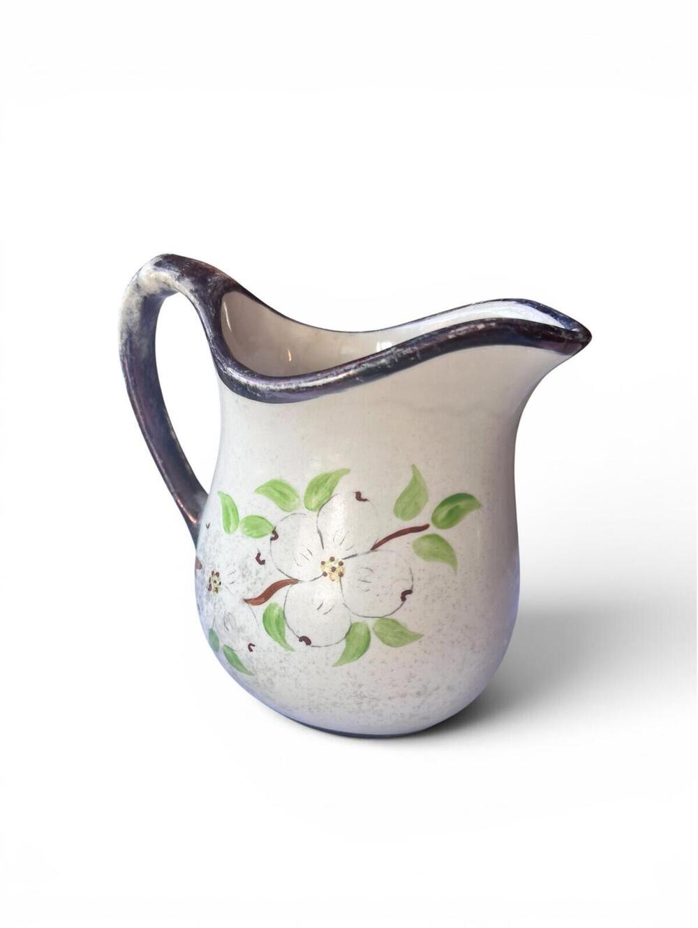 Homer Laughlin Le Noir Hand Painted Pitcher Collectable Vintage Rare